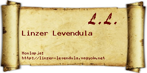 Linzer Levendula névjegykártya